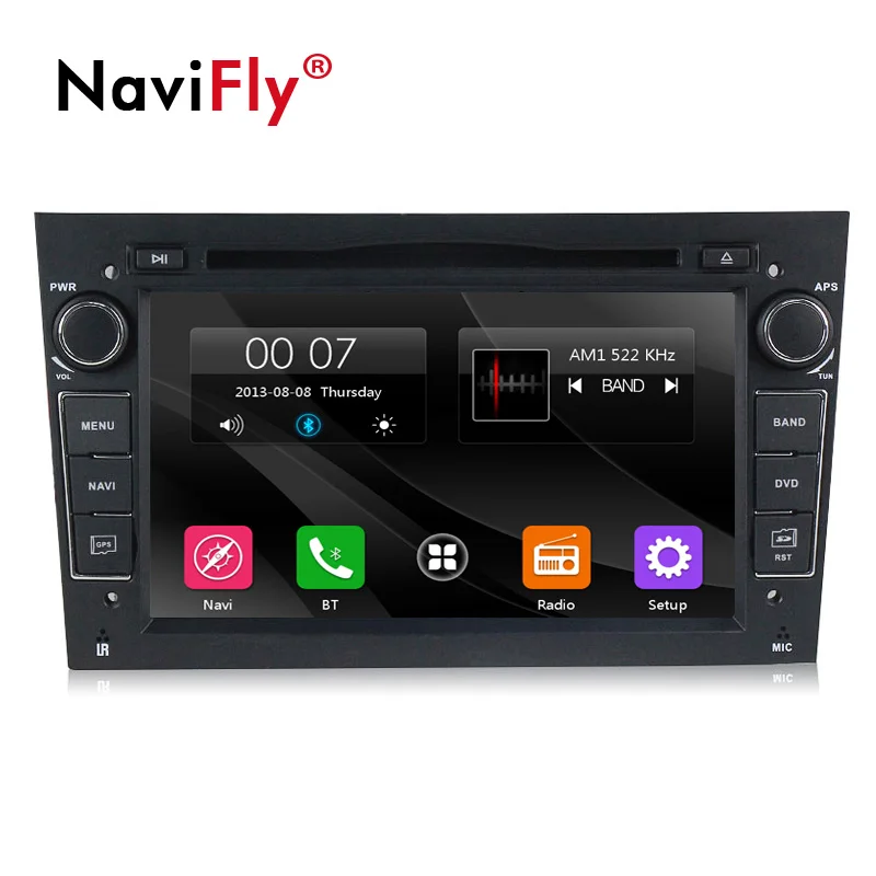 Best NaviFly 2 din 7" HD windows ce 6.0 Car DVD Player GPS Navigation for Opel Astra h g Zafira B Vectra C D Antara Combo Radio RDS 0