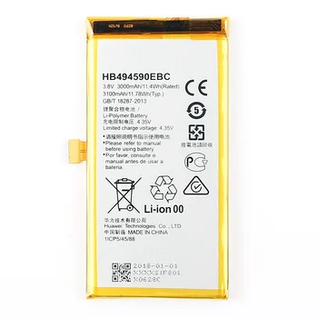 

For Huawei HB494590EBC Rechargeable phone battery For Huawei Honor 7 Glory PLK-TL01H ATH-AL00 PLK-AL10 3000mAh