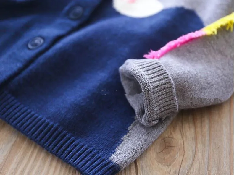 Весенний Детский свитер для девочек, кардиган для девочек, свитер, розовый хлопковый детский вязаный свитер, детская одежда, бутики детской одежды