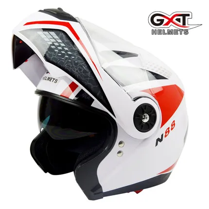 GXT мотоциклетный шлем с двойным щитком шлем электрический защитный шлем крышка все четыре сезона - Цвет: 1