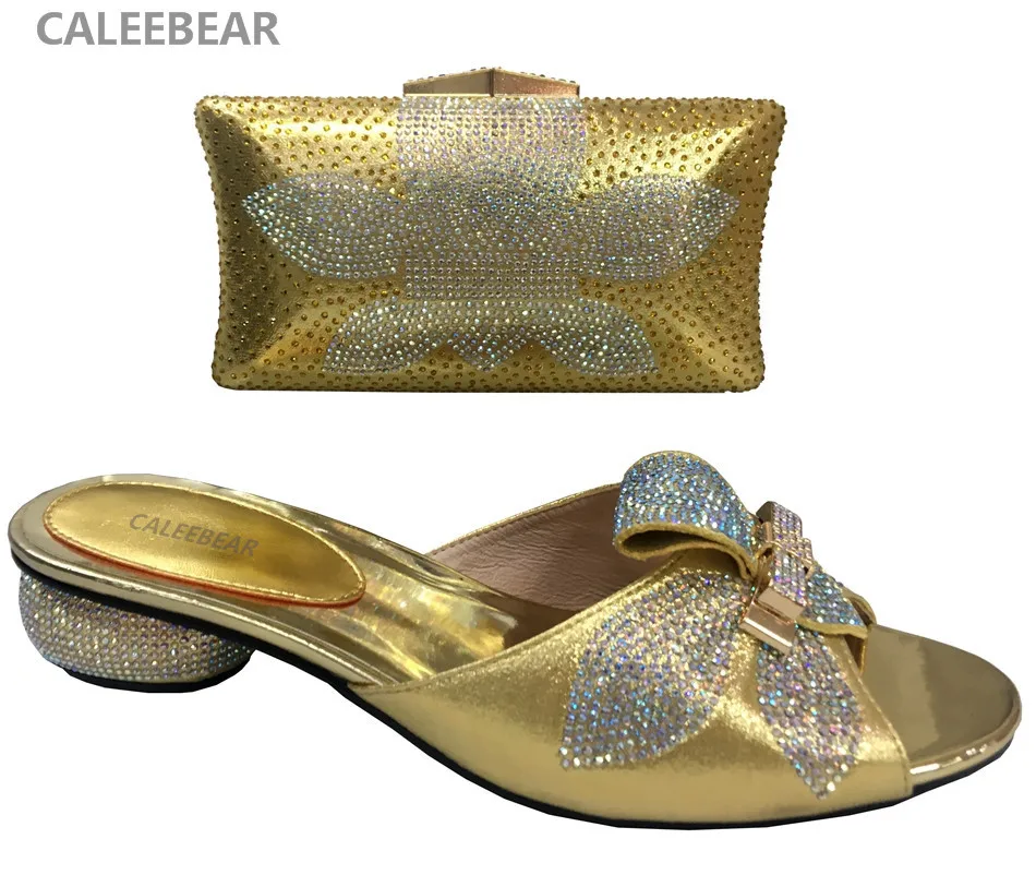 Buy 2018NEW Italian Shoes With Matching Bag Shining In