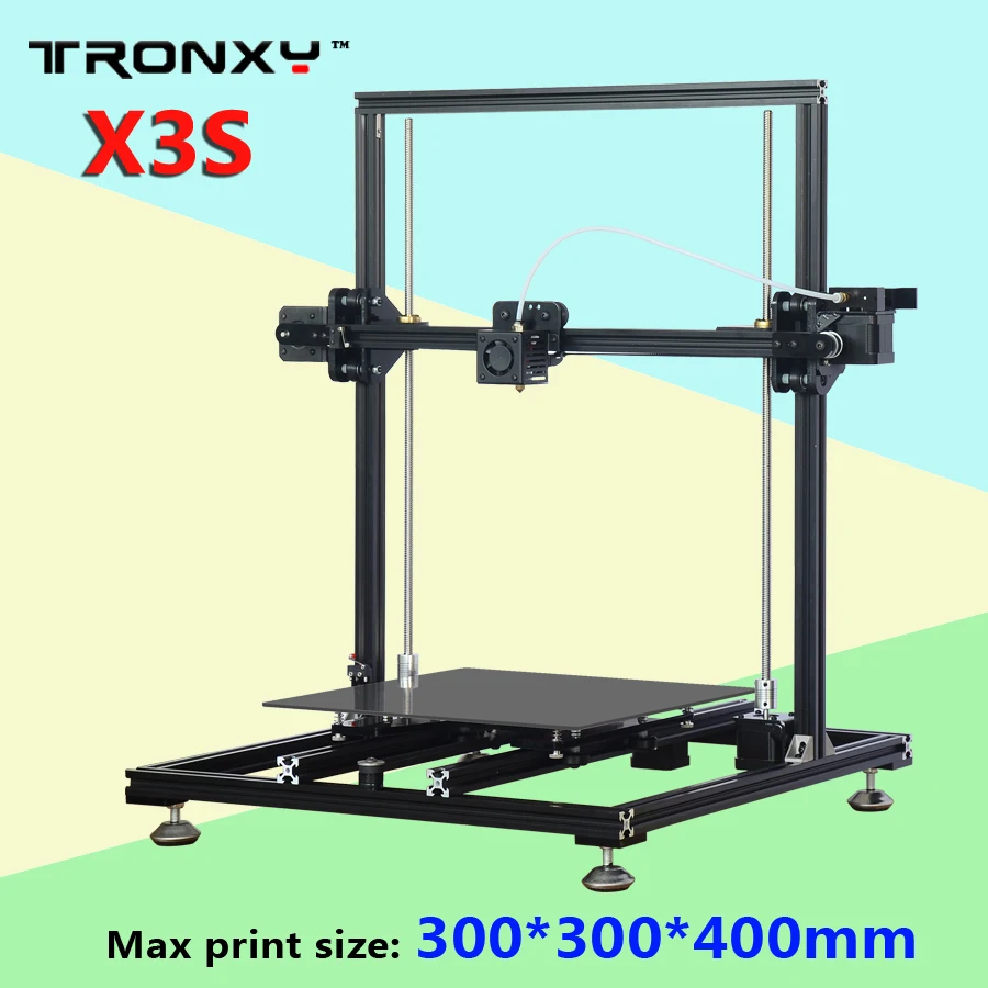 tronxy 3DPRINTER Max size 300x300x400mm Industrial level 3D printer Aluminium profile3dprinter big Reprap prusa i3 3D PRINTER