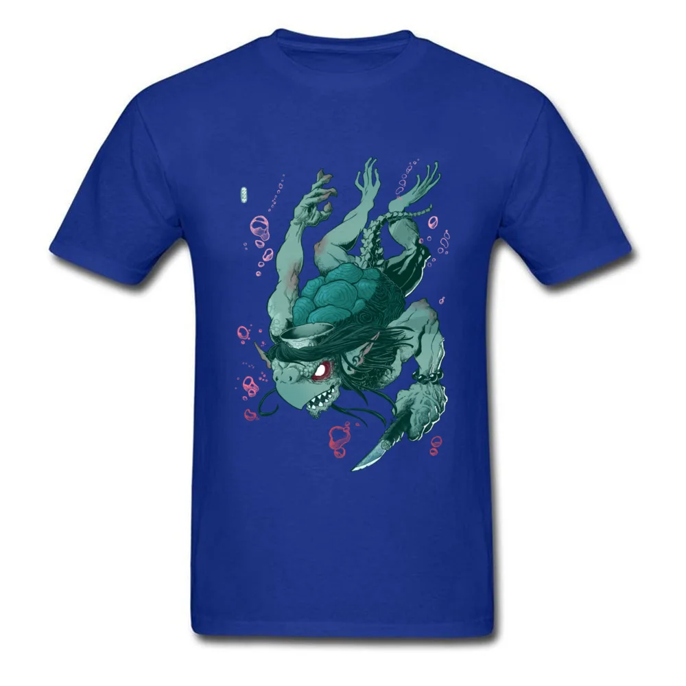 Komahiki Gift Tops Shirts Short Sleeve for Men 100% Cotton Summer/Fall Crewneck T Shirts Custom Tee Shirts Oversized Komahiki blue