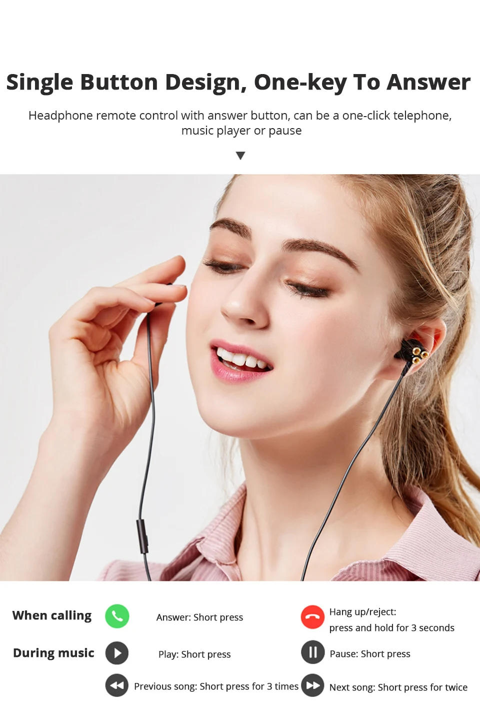 Wired earphone 6 driver Gamer headphone with microphone Sports Earphones wired earphones earbuds in ear headphones microphone (10)