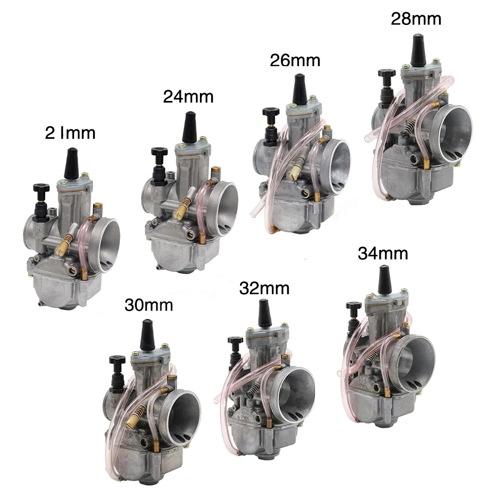 ZSDTRP мотоцикл Keihin косо око МОТОЦИКЛ КАРБЮРАТОР Carburador 21 24 26 28 30 32 34 мм с мощность Jet для большинства 2T 4T Moto