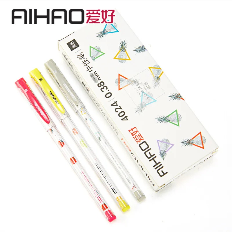 Новое поступление 2019 брендовая гладкая пишущая ручка AIHAO со всеми иглами 0 38 мм