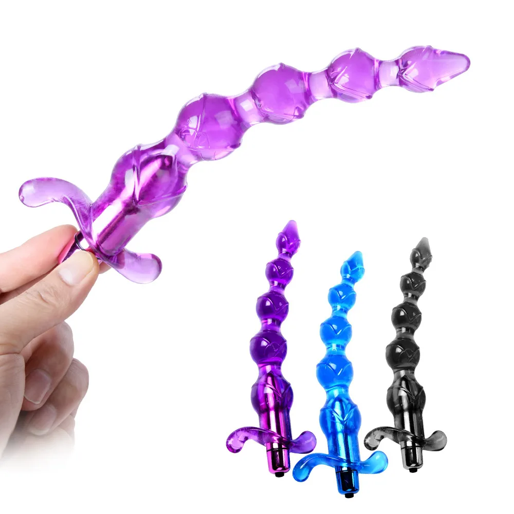 Sex Vibrating Anal Beads G Spot Prostate Stimulator Butt Plug Pull Vibrator For Women Men Adults Masturbator Toys | Красота и