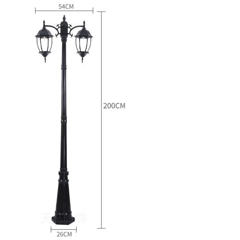 Sokak Lamba Farola садовый стиль Lampioni Da Esterno Eclairage Exterieur лампа Uliczna Lampione Led внедорожный дорожный светильник - Испускаемый цвет: Number  7