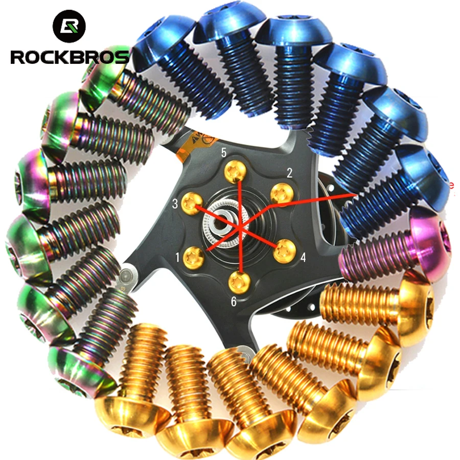 ROCKBROS велосипед из титанового сплава болты M5 * 10 мм велосипедный вынос руля