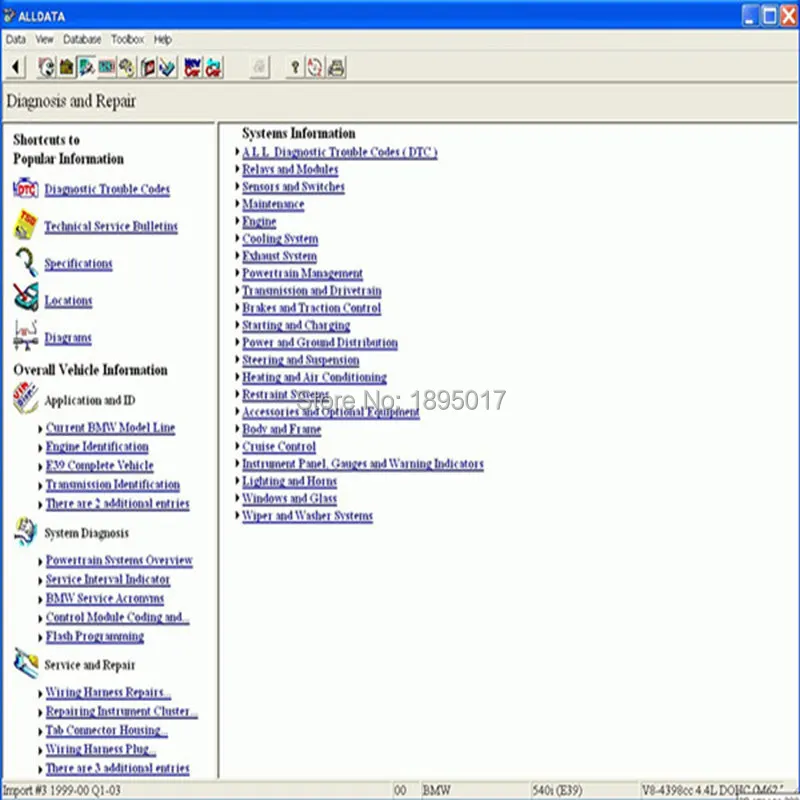  Nuevo software de reparación automática 1053 alldata mitchell bajo demanda en 1 tb hdd instalado cf