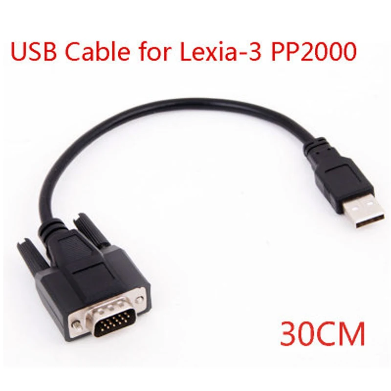 Высококачественный OBD-разъем кабеля для Lexia 3 PP2000 28 5 см OBD 2 USB-интерфейс