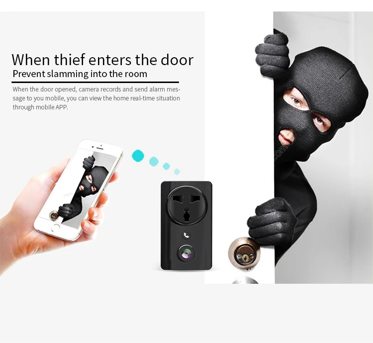 2MP Home security wifi wireless smart socket IP cameras P2P HD IR vision wireless IP CCTV cameras 2MP wide angle view camera
