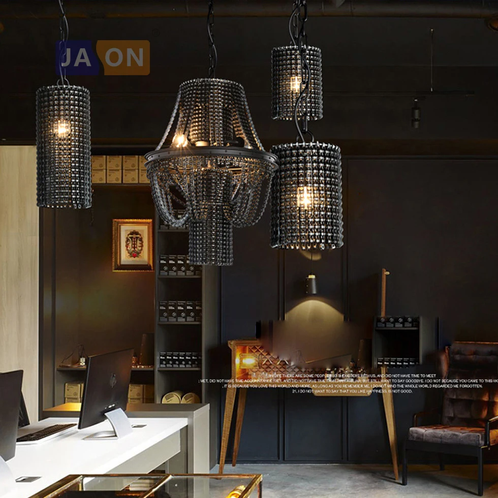 

led e27 Loft Industrial Iron Chain Black LED Lamp LED Light.Pendant Lights.Pendant Lamp.Pendant light For Dinning Room Store Bar