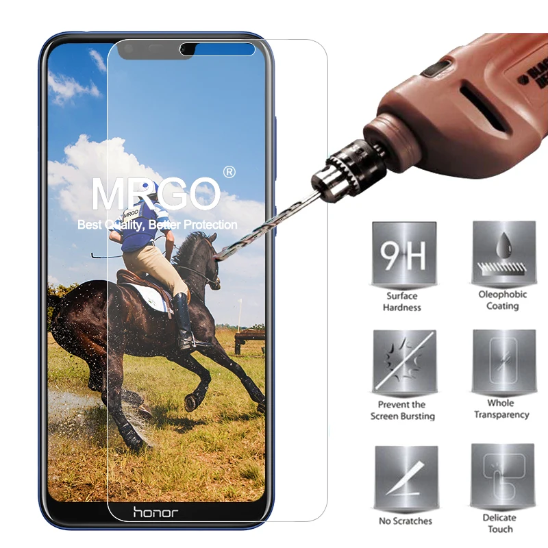 

Tempered Glass for Huawei Honor 8C Screen Protector 2.5D 9H on the Phone Film Protective Safety Glass for Huawei Honor 8C Glass