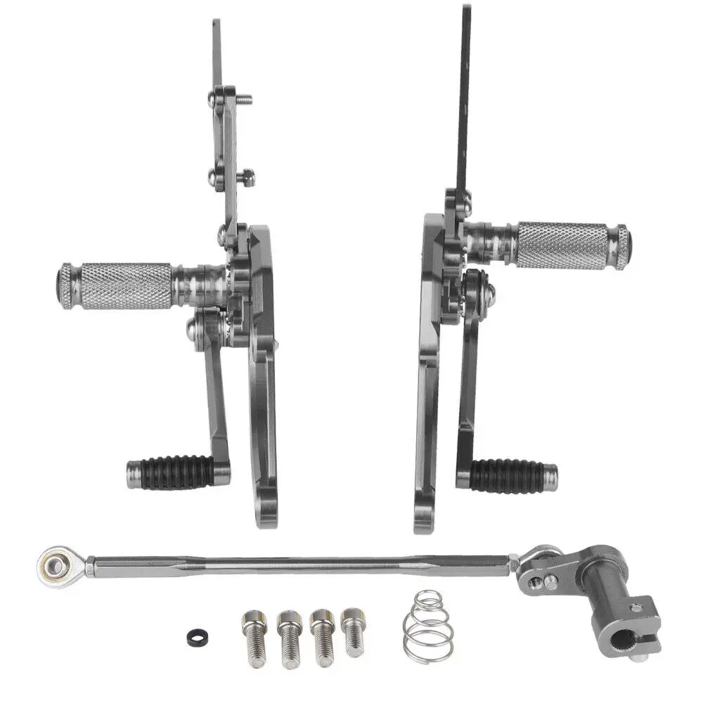 Левый и правый ЧПУ Алюминий мотоцикл регулируемая коробка передач подножки задние комплекты для- HONDA CBR250RR CBR 250 RR