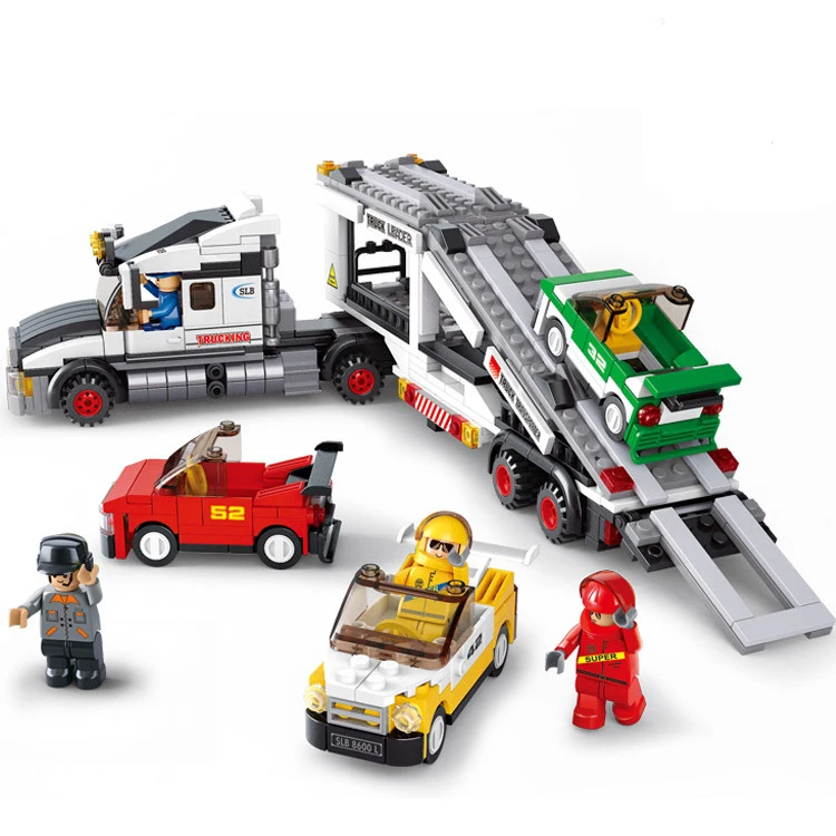 

Models building toy 0339 Vehicle Transport Truck Urban Transport 638pcs Building Blocks toys & hobbies