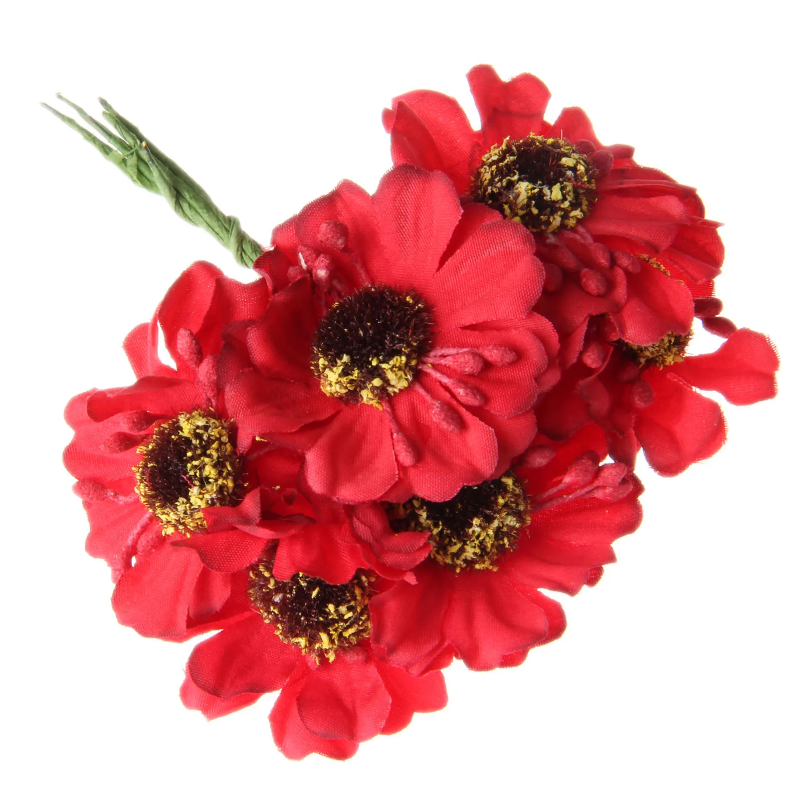 

12 Bundle(72pcs) Artifici Small Handmake Artificial Flower Heads Wedding Decoration DIY Wreath Gift Box Scrapbooking Fake Flower