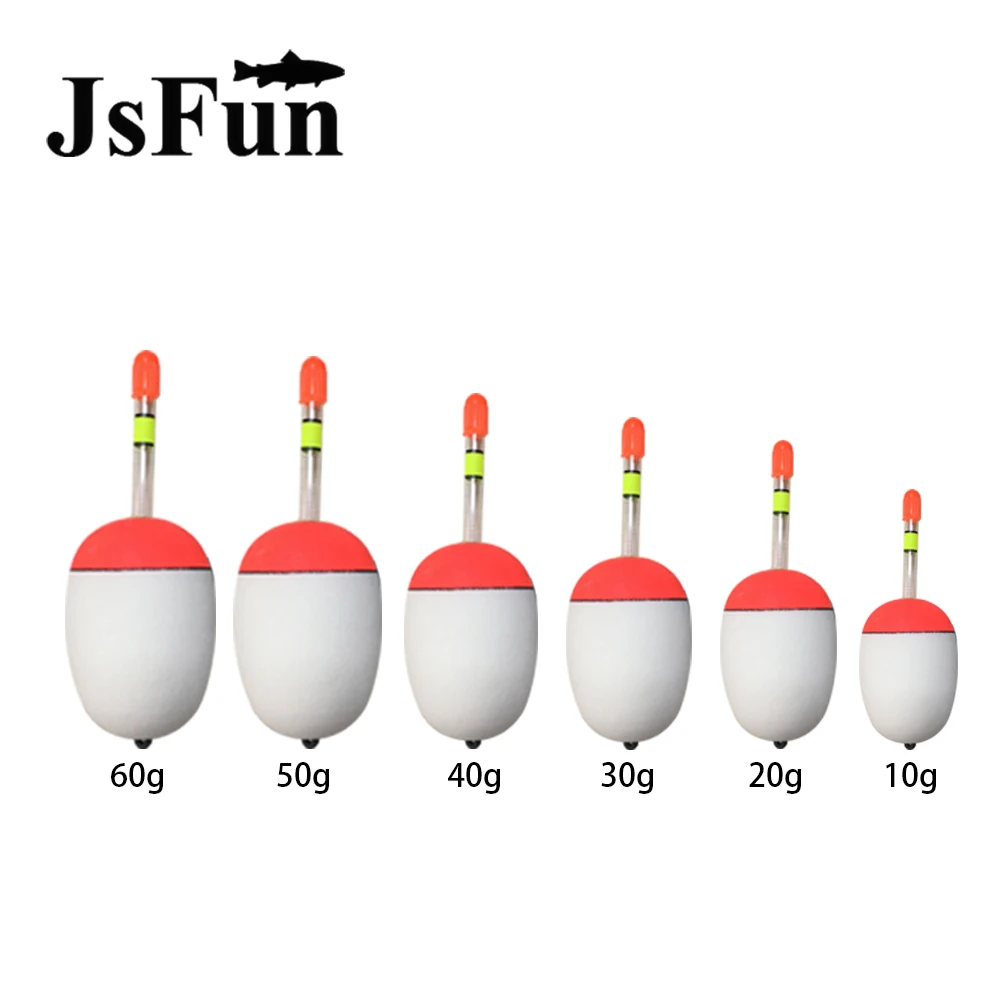 6 قطعة/الوحدة 10 جرام + 20 جرام + 30 جرام + 40 جرام + 50 جرام + 60 جرام إيفا رغوة الصيد يطفو الكرة بويا تعويم مجموعة البحر الصيد الإكسسوارات ليلة الصيد تع...