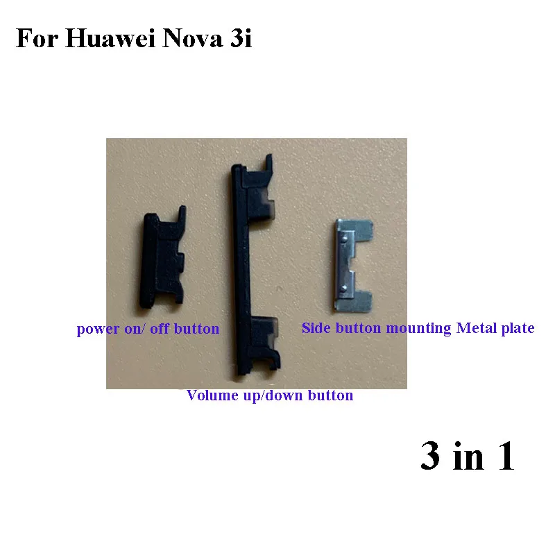 3 in 1 Side Button For Huawei Nova 3i 3 i Power On Off Button + Volume