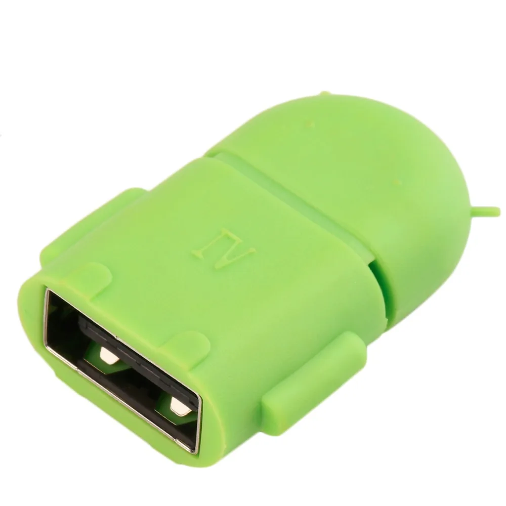 Robot Shape Micro Mini USB OTG Converter Adapter For font b Android b font Phones Tablets
