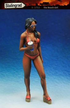 

Scale Models 1/35 Beach Girl with water figure uncolor Resin Model
