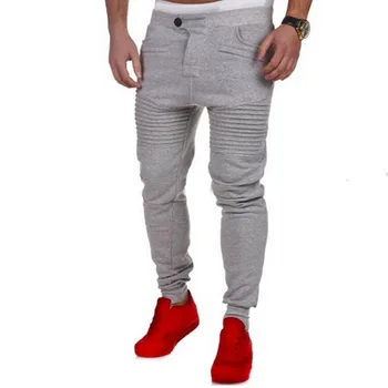 

2019 New Fashion Pants Men Casual Striped Jogger Cargo Qunique Design Mens Tranning Sweatpants Bottom Joggers Trousers
