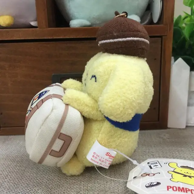 Марка pom-Pom Purin Желтая Собака Путешествия плюшевая кукла игрушка орнамент кулон брелок брелки анимированный брелок