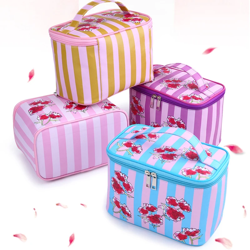 

New cosmetic bag folding portable Leisure printing floral cosmetics storage bag travel supplies makeup bag toiletry bag