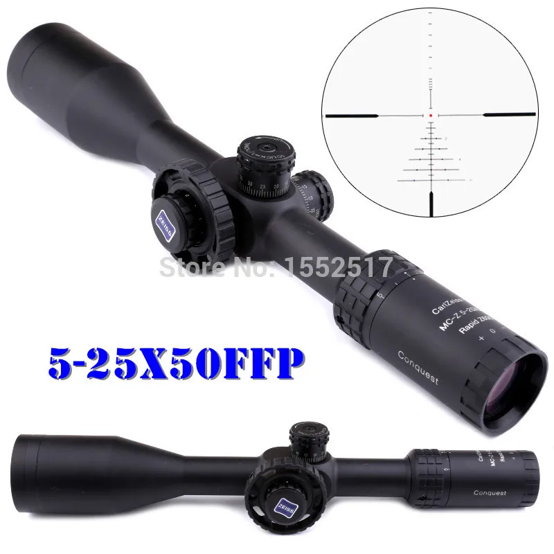 

5-25x50 Ffp Optics Riflescope Side Parallax Carl Zeiss Hunting Scopes Rifle Scope Mounts For Airsoft Sniper Rifle Hunting Scopes