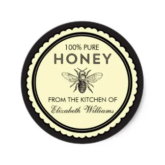 

3.8cm Vintage Homemade Honey Stickers