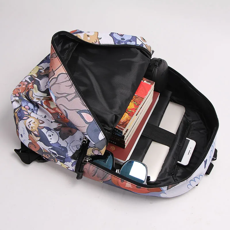 Kawaii С щенками, школьный рюкзак для подростков Для мальчиков и девочек мопс/бульдог/Бультерьера детские школьные сумки рюкзак Детская Книга сумка
