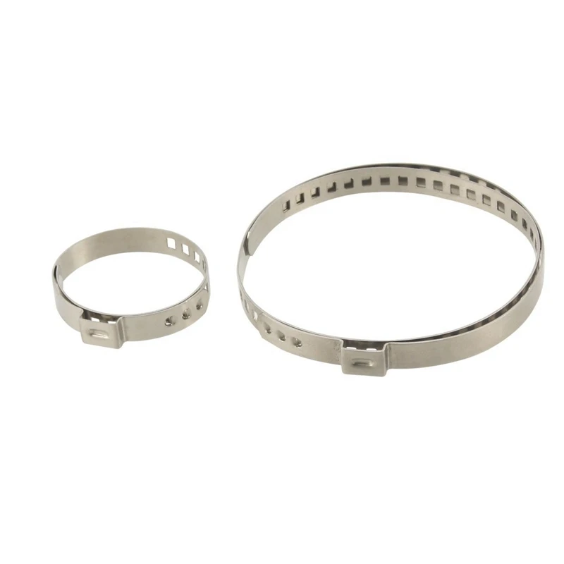 

AABB-2 Pcs Stainless Steel Drive Shaft CV Boot Clamp Kit for Car