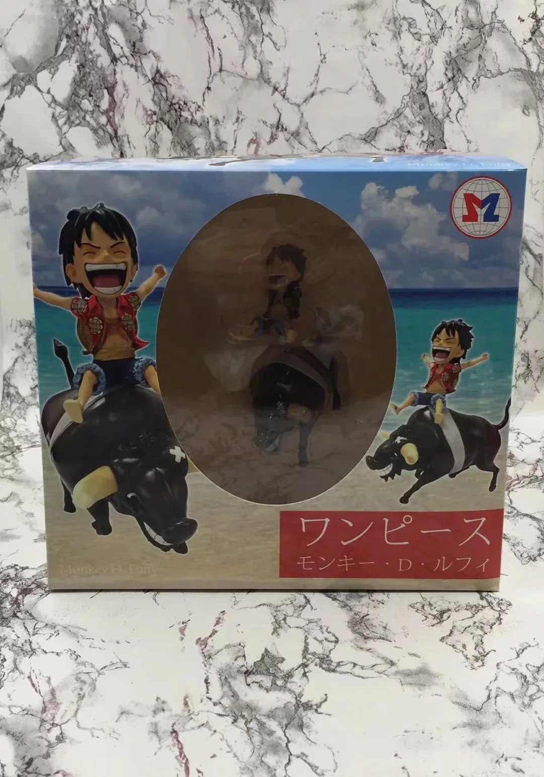Аниме One Piece Monkey D Luffy on an Ox симпатичная экшн фигурка из ПВХ коллекционные модели