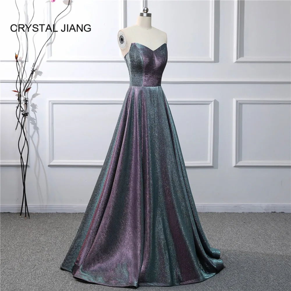 Кристалл Цзян вечернее платье сексуальное v-образный вырез без бретелек на заказ элегантное ТРАПЕЦИЕВИДНОЕ простое официальное вечернее платье длинное
