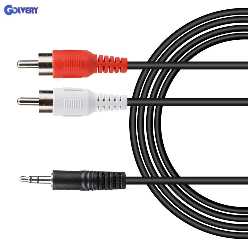 

1 Pc 3.5mm Male Audio Video Extension Cable RCA Male Extension 3.5mm To 2RCA Cable for MP3 for Mobile Phone Products