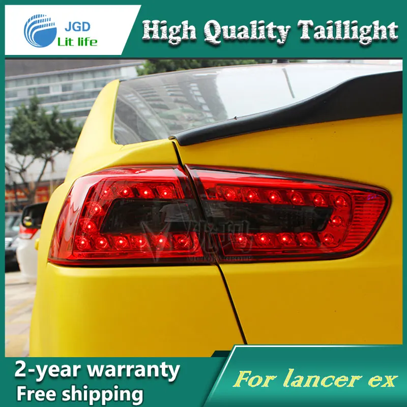 Car Styling Tail Lamp for Mitsubishi Lancer ex 2010-13 Tail Lights LED Tail Light Rear Lamp LED DRL+Brake+Park+Signal Stop Lamp