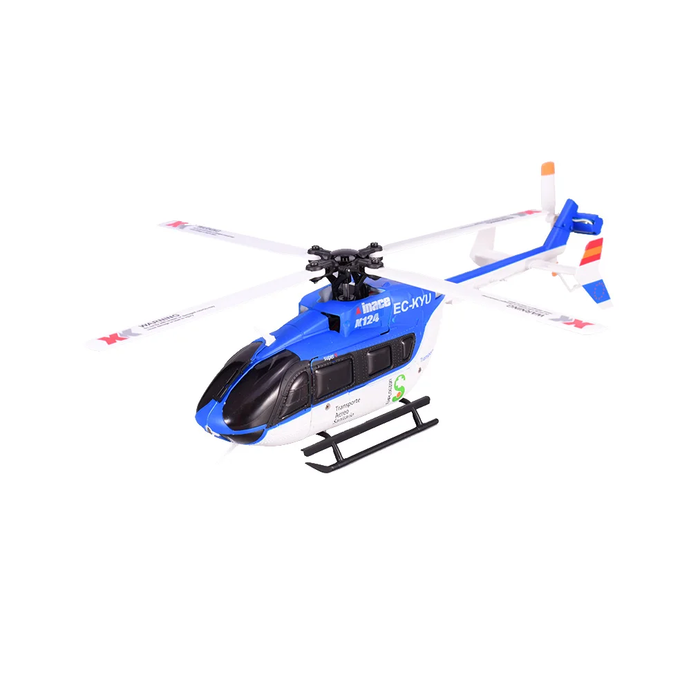 Wltoys XK EC145 K124 6CH 3D 6G бесщеточный двигатель RC вертолет с передатчиком совместим FUTABA S