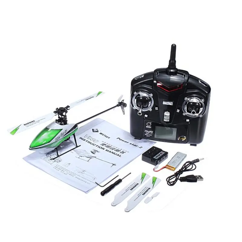 

New Hot WLtoys V930 Power Star X2 4CH 6-Axis Gyro Brushless Flybarless RC Helicopter RTF Mode 2 Remote Control Toys Models