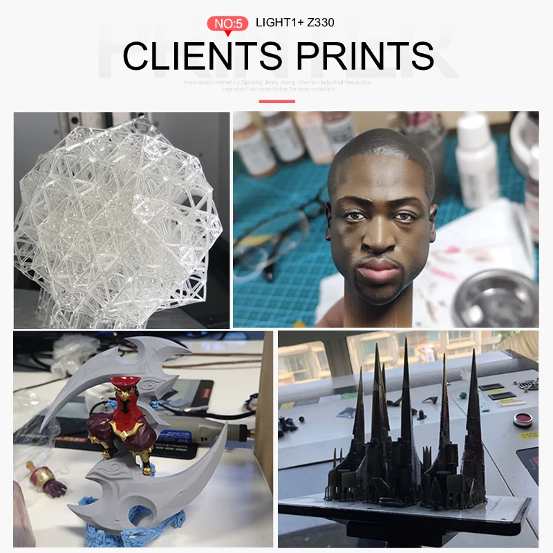 Супер большая панель 10 1/8 9 дюйма! JennyPrinter Light1 Z320 с 215 мм * 135 320 встроенный Размер LCD DLP