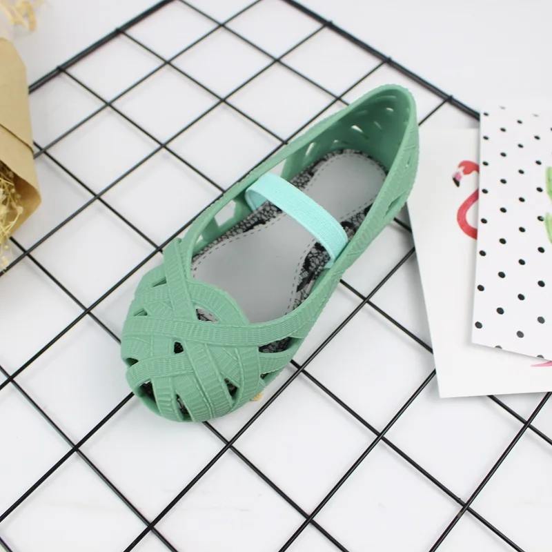 Mini Melissa PVC Children shoes Bird 's Nest style Campana Zig Zag Slip On Flat (Toddler) Kids shoes