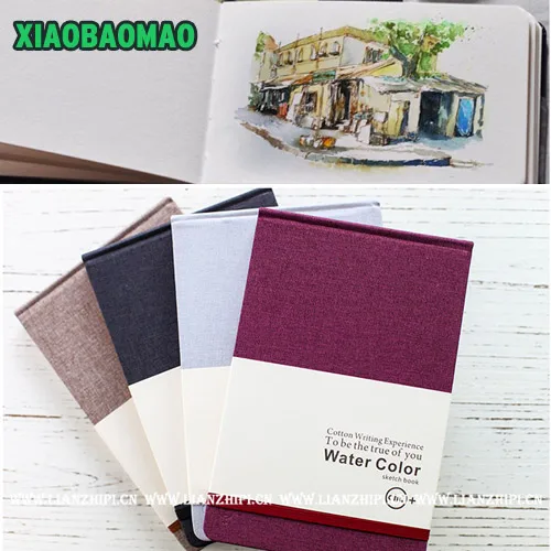 

A5 Artist Watercolor Paper Acid Free Non-fading Erase Resistance Sketch Book Notebook Notepad SketchBook