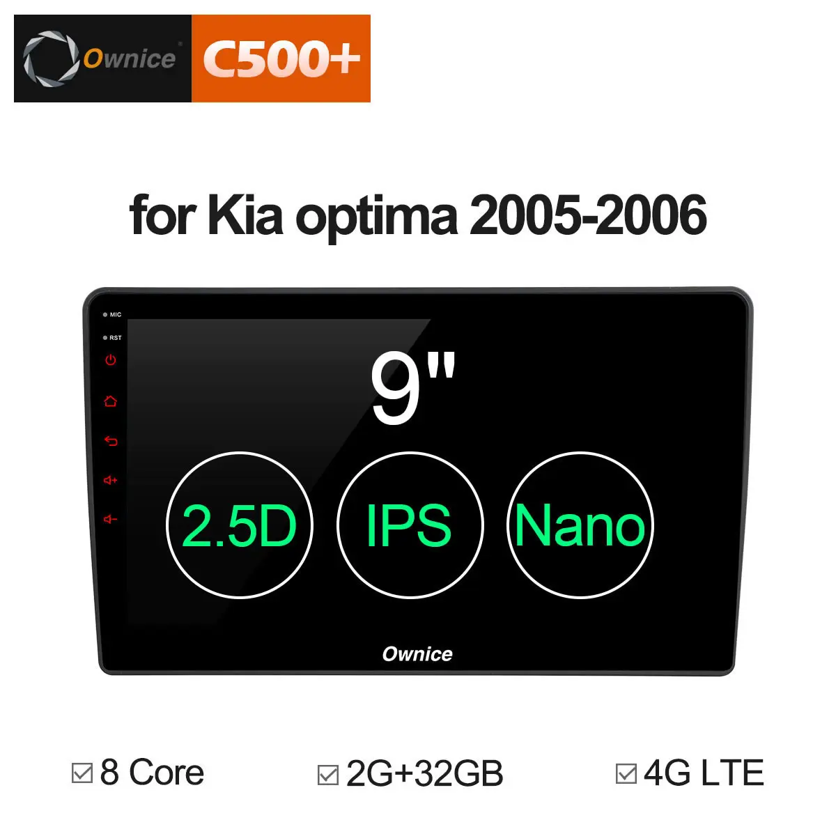 Ownice C500 + G10 8 Core Android 1 автомобильный DVD плеер gps навигации Автомобильный