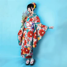 Kimono Haori Traditional Japanse Style Dress for Women Floral Crane Luxury Gesia Asian Clothes Yukata Party Japan Court Cosplay