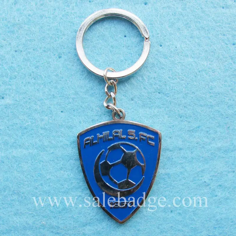 Модные футбольные брелки разных стилей с синей мягкой эмалью|custom chain|custom key chaincustom