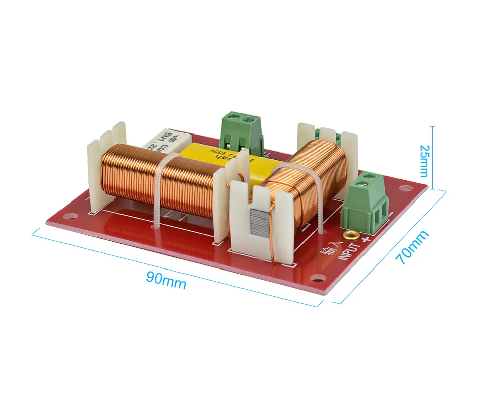 AIYIMA 200 Вт 2 шт двухполосный ВЧ-динамик, кроссовер, аудио твитер, НЧ-динамик, 2 единицы, кроссовер, колонки, фильтр, делитель частоты