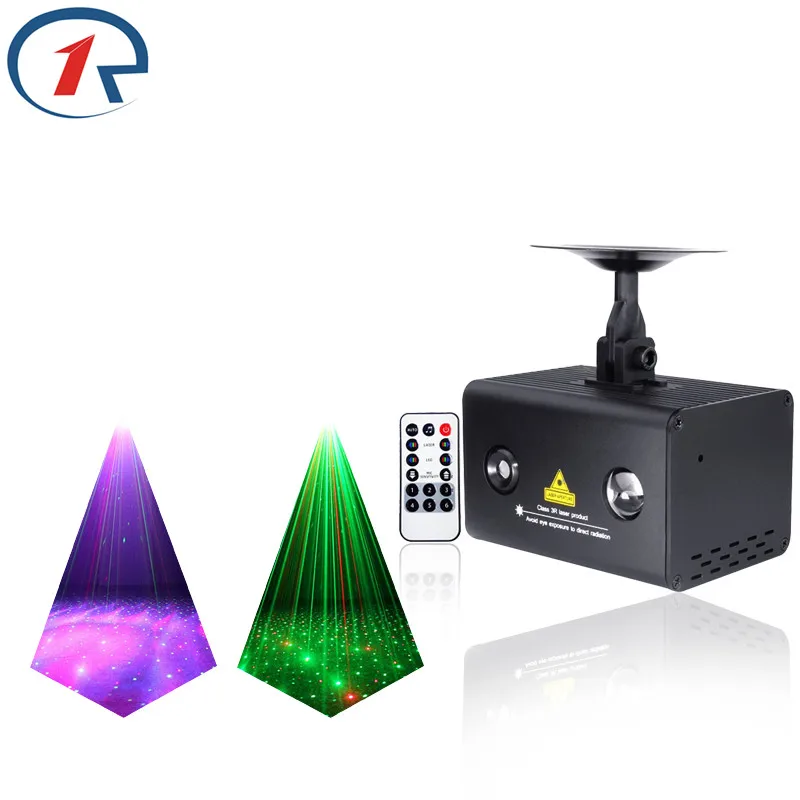 

ZjRight IR Remote Red Green Blue Laser Light colorful effect LED Stage Light Colorful Galaxy Meteor Light KTV bar dj disco Light