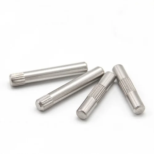 20pcs M2.5 stainless steel knurled pin cylindrical pins connecting rod