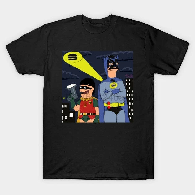 

The Burger Knight Returns Bob Belcher Gene Belcher Black T-Shirt S-3XL