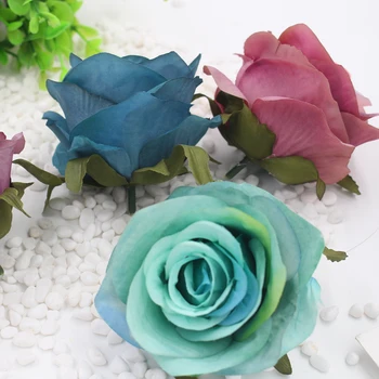 

Hot sale 10PCS /lot 8.5cm silk Rose Flower Head Artificial Handmade DIY Wedding Home Decoration Scrapbooking Rose Flower HD005