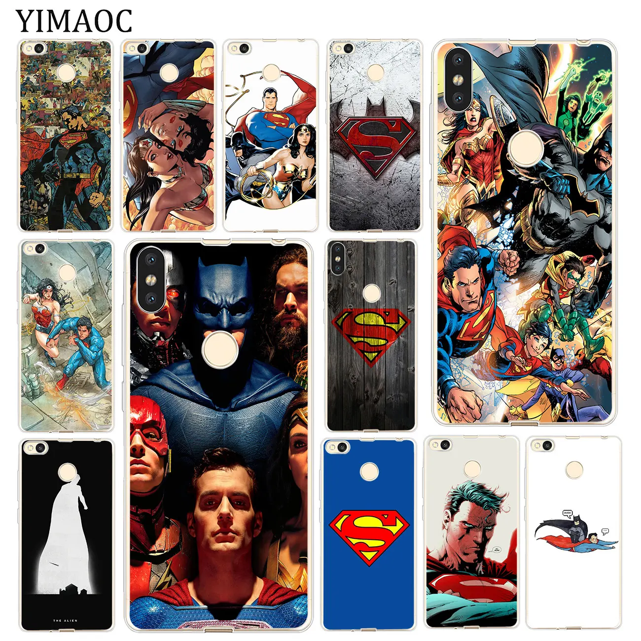 

YIMAOC Superhero Superman Soft Silicone Case for Xiaomi MI Redmi S2 6A 4A GO Note 7 5 6 Pro Plus 5A Prime 4 4X Cover